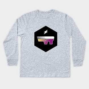 Future Rave Hexagon 2 Kids Long Sleeve T-Shirt